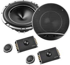 Set difuzoare auto Kruger and Matz KM620T11 diametru boxa 6 inch 15.2 cm tweetere filtre putere 120 W sensibilitate 90 dB 