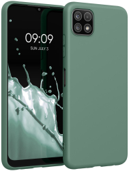 Husa pentru Samsung Galaxy A22 5G Silicon Verde 55245.166 kwmobile 