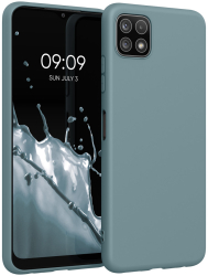 Husa pentru Samsung Galaxy A22 5G Silicon Verde 55245.207 kwmobile 