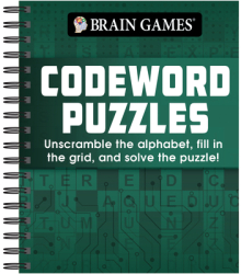 Brain Games - Codeword Puzzle Unscramble the Alphabet Fill in the Grid and Solve the Puzzle - Publ 