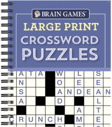 Brain Games Large Print Crossword Puzzles - Publications International Editor 