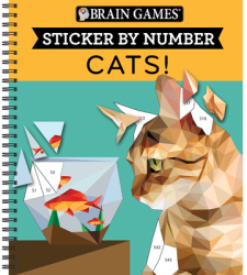 Brain Games Sticker by Number Cats - Publications International Editor 