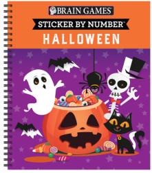 Brain Games - Sticker by Number Halloween - Publications International Ltd Aut 