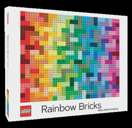 Lego Rainbow Bricks 1000-Piece Puzzle - Chronicle Books Created by 
