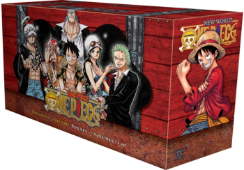 One Piece Box Set 4 Dressrosa to Reverie Volumes 71-90 with Premium - Eiichiro Oda Author 