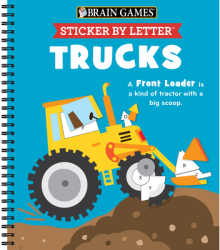 Brain Games - Sticker by Letter Trucks - Publications International Ltd Aut 