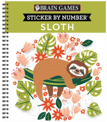 Brain Games Sticker by Number Sloth - Publications International Ltd Edi 