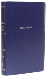 NKJV Gift and Award Bible Leather-Look Blue Red Letter Edition - Thomas Nelson Author 