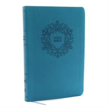 NKJV Value Thinline Bible Large Print Imitation Leather Blue Red Letter Edition - Thomas Nelson 