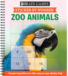 Sticker by Number Zoo Animals - Publications International Ltd Edi 