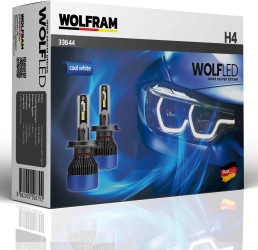 Bec H4 LED omologat ECE R57 CANBUS WOLF Wolfram 