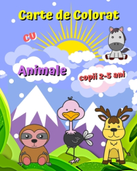 Carte de Colorat cu Animale copii 2-5 ani Animale dr 259 gu 355 e imagini mari simple usor de co 