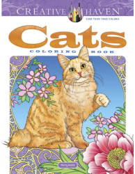 Creative Haven Cats Coloring Book - Marty Noble Author 