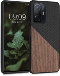 Husa pentru Xiaomi 11T / 11T Pro Lemn Maro 56624.01 kwmobile 