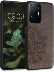 Husa pentru Xiaomi 11T / 11T Pro Lemn Maro 56795.01 kwmobile