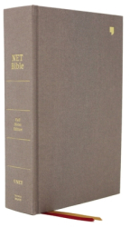 Net Bible Full-Notes Edition Cloth Over Board Gray Comfort Print Holy Bible 