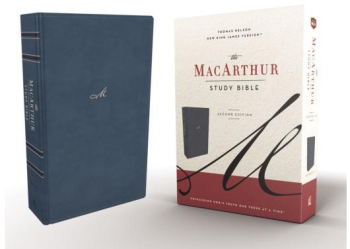Nkjv MacArthur Study Bible 2nd Edition Leathersoft Blue Comfort Print Unleashing God s Truth One 