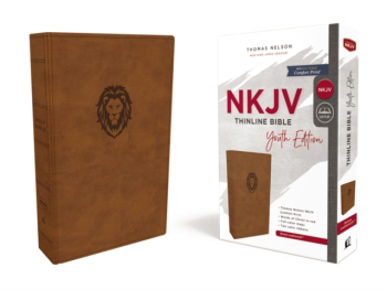 Nkjv Thinline Bible Youth Edition Leathersoft Brown Red Letter Edition Comfort Print - Thomas Nel 
