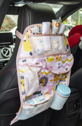 Organizator BabyJem pentru scaun auto Jungle Culoare Roz 