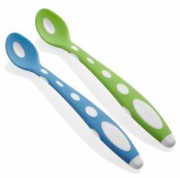 Set 2 lingurite din silicon BabyJem Soft Spoon Culoare Portocaliu 