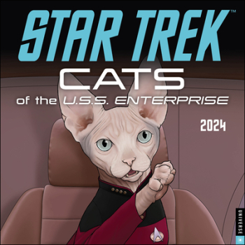 Star Trek Cats 2024 Wall Calendar - Mtv Viacom Author 