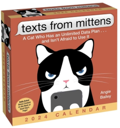 Texts from Mittens the Cat 2024 Day-To-Day Calendar - Angie Bailey Author 