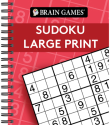 Brain Games Large Print Sudoku - Publications International Ltd Edi 