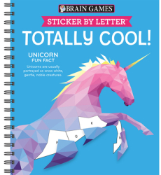 Brain Games - Sticker by Letter Totally Cool Sticker Puzzles - Kids Activity Book - Publications I 