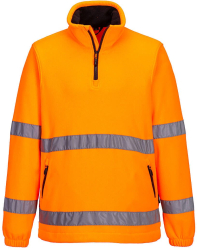 Fleece de lucru reflectorizant material nescamosabil - Portwest F302 - portocaliu S 
