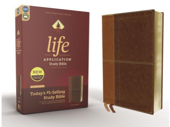 Niv Life Application Study Bible Third Edition Leathersoft Brown Red Letter Edition - Zondervan 