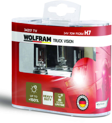 Set becuri H7 24V camion Truck Vision Extra Heavy Duty Wolfram 