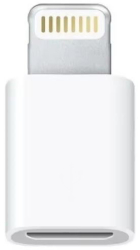 Adaptor telefon micro USB Apple iPhone alb 
