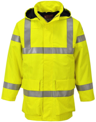Bizflame Rain Lite - Geaca ignifuga si impermeabila antistatica calduroasa respirabila usoara si confortabila - galben M 