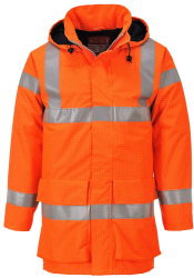 Bizflame Rain Lite - Geaca ignifuga si impermeabila antistatica calduroasa respirabila usoara si confortabila - portocaliu XXXL