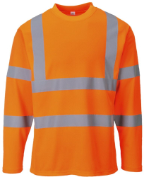 Bluza Hi-Vis subtire cu benzi reflectorizante material respirabil - Portwest S278 - portocaliu XXL 