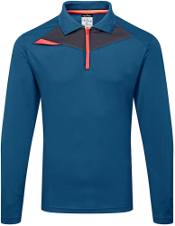 Bluza subtire de lucru cu guler polo material premium respirabil si racoros - Portwest DX414 - albastru XXL 