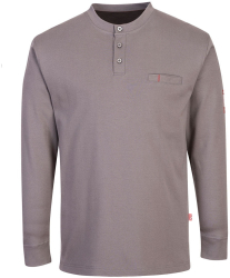 Bluza subtire din bumbac cu proprietati ignifuge si antistatice - Portwest FR32 - gri S 