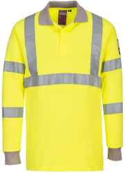 Bluza subtire reflectorizanta ignifuga si antistatica guler polo - Portwest FR77 - XXXL 