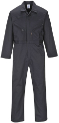 Combinezon de lucru din polibumbac spate intarit - Portwest C813 - negru M 