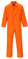 Combinezon de lucru din polibumbac spate intarit - Portwest C813 - portocaliu XL 