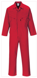 Combinezon de lucru din polibumbac spate intarit - Portwest C813 - rosu M 