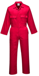 Combinezon de lucru din tercot cu capse - Portwest S999 - rosu M 