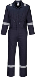 Combinezon din bumbac benzi reflectorizante - Portwest C814 - bleumarin 4XL 