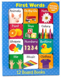 First Words 12 Mini Board Books - West Side Publishing Editor 