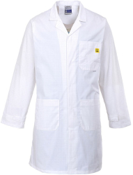 Halat de lucru ESD antistatic - Portwest AS10 - alb XXL 