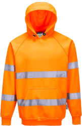 Hanorac Hi Vis cu gluga reglabila material durabil - Portwest B304 - portocaliu XL 
