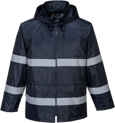 Jacheta de ploaie cu benzi reflectorizante - Portwest Iona F440 - bleumarin 5XL 