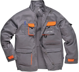 Jacheta de protectie din tercot rezistenta la uzura - Portwest TX10 - gri S 