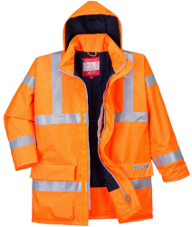 Jacheta ignifuga impermeabila si respirabila - Portwest Bizflame Rain S778 - portocaliu 4XL 