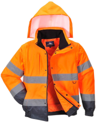 Jacheta reflectorizanta de iarna cu maneci detasabile - Portwest C468 - portocaliu XS 